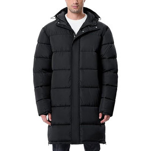 Men’s <b>Long</b> Winter Coat Lightweight Puffer <b>Jacket</b> Warm Insulated <b>Waterproof</b> Hooded Winter <b>Jacket</b> Cold Weather Outerwear - Product Image 1