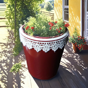 Pots de fleurs ronds en polypropylène pastel coloré - Écologiques, légers, avec trou de drainage pour une utilisation en jardin et en intérieur - Product Image 4