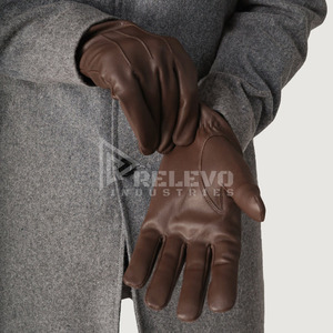 Guantes de Motocicleta de Cuero Vintage con Logotipo Personalizado, MOQ Bajo, Marca Privada, Guantes Retro de Piel de Cabra Perforada para Motociclistas, Venta al Por Mayor - Product Image 3