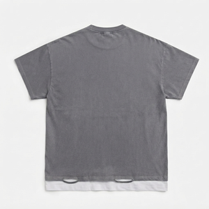 Camiseta personalizada extragrande con cuello redondo, 100% algodón, estilo vintage, manga corta, unisex, para verano. - Product Image 2