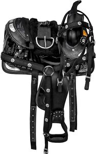 Silla de Doma para Caballo con Asiento Seguro, Silla de Montar de Cuero Puro de Alta Calidad para Equitación, Transpirable - Product Image 4