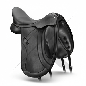 อานม้าหนังวัวแท้คุณภาพสูงสำหรับขี่ม้าแบบอังกฤษ ดีไซน์ทนทาน พนักพิงสูง ผลิตภัณฑ์สำหรับแข่งม้าจากอินเดีย ขายดีที่สุด - Product Image 3