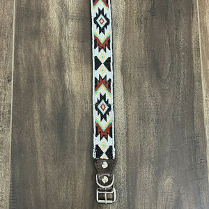 High Quality Adjustable Hand Tooled Genuine Leather <b>Dog</b> <b>Collar</b> Custom Designer Luxury Designer Beaded Pet <b>Collar</b> for Cats & <b>Dogs</b> - Product Image 4