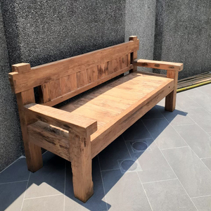 Banco de Madera de Teca Estilo Bali, Diseño Costero, Muebles de Patio Duraderos y Sostenibles para Exteriores, Antiguos, Cómodos y Modernos, Indonesios - Product Image 2