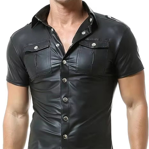 Débardeur de course pour homme en similicuir respirant, sans manches, séchage rapide, grande taille, tricoté - Product Image 1