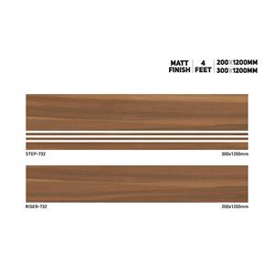 Premium Matte Finish Porcelain Step Riser Tiles 20mm 1200x300mm Non Slip Outdoor Stair Treads for Luxury Interior Projects - Product Image 3