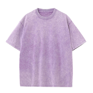 T-shirts vintage surdimensionnés délavés à l'acide, de haute qualité, style streetwear, effet soleil, 100% coton, personnalisés pour hommes - Product Image 4