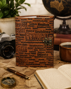 Handmade Vintage Tan Leather Address <b>Book</b> Notebook Pipine Thread Closure Customizable Design Office Wholesale DNA Group - Product Image 1