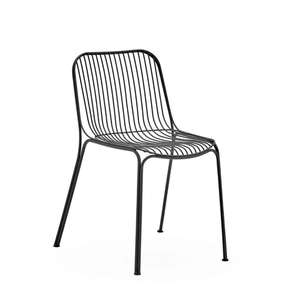 <b>Set</b> Of 2 Metal Wire Chair Blue Grid Back Cantilever Frame Dining Seat for Living Room <b>Outdoor</b> Dining Apartment Furniture - Product Image 3