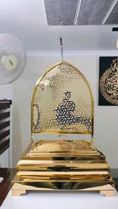 Luxury Glass Casserole Premium Food Warmers Ornate Stainless Steel <b>Buffet</b> <b>Server</b> with Decorative Gold Base & Lid - Product Image 2