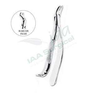 Forceps d'extraction chirurgicaux dentaires en acier inoxydable allemand, à dents dentelées - Product Image 3