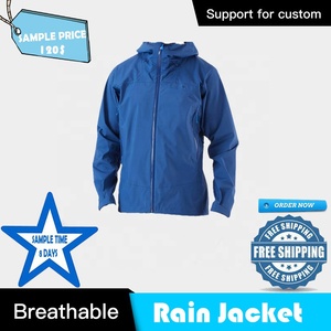 <b>Mens</b> Softshell Waterproof Puffer Jacket Sporty Hooded Quick Dry Breathable Polyester <b>Raincoat</b> Outdoor Travel Coat - Product Image 5