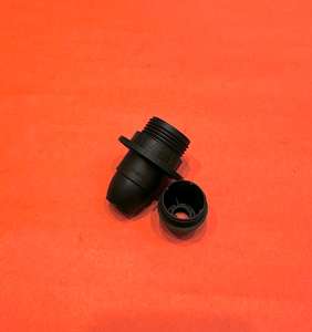 Douille de lampe en plastique noire E14 à filetage partiel, accessoire d'éclairage certifié CE avec filetage en plastique - Product Image 5