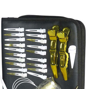 Kit d'outils d'extension capillaire Micro Link noir mat de qualité supérieure, kits durables en acier inoxydable, pinces d'extension capillaire, marque privée - Product Image 4