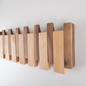 Premium Hardwood Wall Mounted Wooden <b>Hook</b> Luxury Entryway Foldable Organizer for Coats Jackets Bags and Accessories - Product Image 2