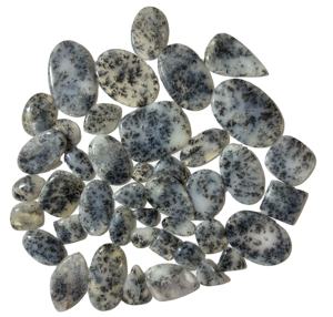 100% naturel Dendrite opale cristal pierre blanc noir polonais taille personnalisée pour bijoux et guérison meilleur prix pierre précieuse - Product Image 2