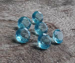 Quartz bleu naturel de 5 mm, forme ronde, qualité excellente, pierres précieuses en vrac pour la fabrication de bijoux, toutes tailles, vente en gros - Product Image 2