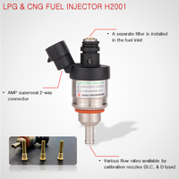 Nuevo Inyector de Gas HANA H2001 de Grado Profesional para Sistemas de GLP/GNC, Funcionamiento Silencioso, Resistencia Térmica, Construcción Metálica, 2 Años de Garantía