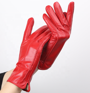 Winter Fashion <b>Leather</b> <b>Gloves</b> Guantes <b>Women</b> Sheep <b>Leather</b> <b>Gloves</b> - Product Image 2