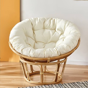 Rattan furniture wholesale supply comfortable patio seating set sustainable <b>cane</b> papasan <b>chairs</b> - Product Image 1