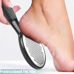 Râpe et lime à callosités durable pour usage domestique, qualité A+, double action, en acier inoxydable, pour éliminer les callosités des pieds - Product Image 6