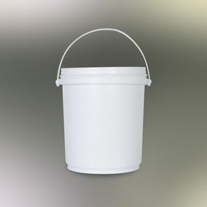 Cubo Cilíndrico Blanco de Plástico PP Reciclable de Grado Alimenticio, Contenedor de Almacenamiento de Pintura Multicolor de 4L de Capacidad - Product Image 2