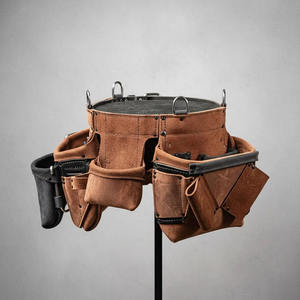 100%original Leather premium leather <b>tool</b> belt Pouch Construction <b>Tool</b> Belt Quick Release for <b>Carpenter</b> Construction for Sale - Product Image 4