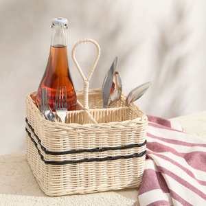 Portautensilios de Mimbre Estilo Rústico, Organizador de Cocina Natural Hecho a Mano, Organización de Encimera, Vietnam - Product Image 6