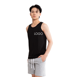 High Quality 100% Cotton Men's Gym Sports <b>Tank</b> <b>Top</b> Tie-Dyed Knitted O-Neck Wholesale From Vietnam OEM ODM Competitive Price - Product Image 4