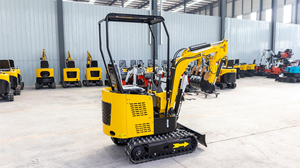 Mini-excavatrice HT12, excavatrice hydraulique compacte sur chenilles, 1,2 tonne, petite excavatrice pour chantiers étroits - Product Image 2