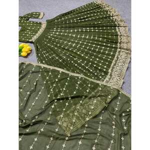 ชุดราตรี anarkali ที่สวยงามและ dupatta สำหรับงานปาร์ตี้ - Product Image 2