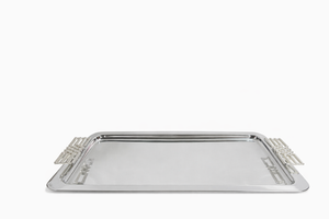 Metal Marble & Wood Contemporary Round Serving Tray/<b>Platter</b>-Eco-Friendly <b>Disposable</b> Party <b>Platter</b> - Product Image 3