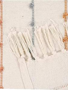 Plaid en coton rayé confortable |   Couverture confortable et élégante |   Idéal pour canapé-lit, chaise et salon |   Naturel & Beige |   125 x 150 cm - Product Image 4