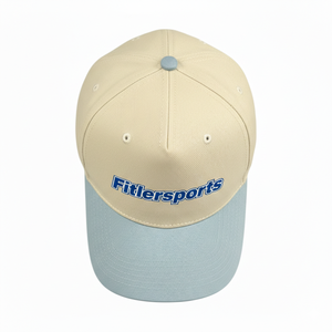 Casquette de baseball unisexe imperméable à 6 panneaux avec logo personnalisé Fittler Sports, bicolore en coton, style Dad Hat, pour l'extérieur, avec dos en maille - Product Image 4