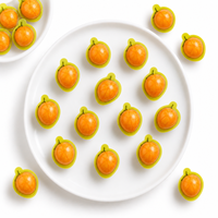 Gomitas Rellenas de Mermelada con Forma de Mango Fresco, Marca Privada, Productor Mayorista, Halal, Dulces de Frutas Suaves, Golosinas en Frasco TK