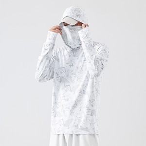 Sudadera con Capucha para Hombre, de Verano, para Pesca, con Protección Solar UPF 50, de Secado Rápido, Transpirable, Ultrafina, Estampada, de Seda de Hielo, 100% Poliéster, de Fábrica OEM - Product Image 4