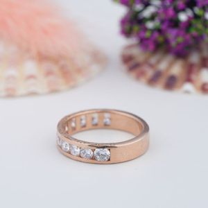 High Quality <b>925</b> Sterling <b>Silver</b> Luxury Design D Color Vvs Moissanite Engagement Wedding Gift <b>Ring</b> Rose Gold for Certified - Product Image 2
