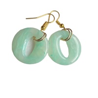 Pendientes Largos de Resina con Diseño de Hadas, Hechos a Mano, Ligeros, con Patrón en Espiral, Diseño Moderno para Navidad y Año Nuevo, Artizon