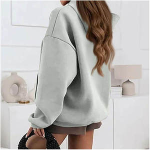 Sudaderas con Capucha de Manga Larga para Mujer, Personalizadas con Estampado, Color Sólido, Forro Polar, Transpirables y Anti-Pilling, 100% Algodón - Product Image 6