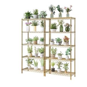 ชั้นวางของเหล็กเคลือบเงา FCH ขนาด 74*34*150 ซม. ชั้นวางแบบ 5 ชั้น ปรับระดับได้ ปรับระยะห่างระหว่างชั้นวางได้ ชั้นวางของคุณภาพพรีเมียม - Product Image 6