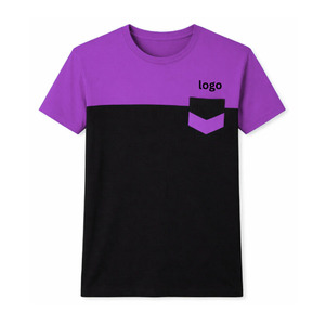 Custom Logo printing Embroidered Men's T-shirt Two-Tone Long Cut Cotton T-Shirt Heavy <b>Weight</b> 500 Grams Cut <b>Blank</b> Design t-shirts - Product Image 4
