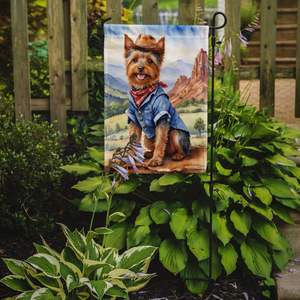 Australien Terrier Cowboy Bienvenue Jardin Drapeau Multicolore Floral Patio Illustration pour Boîte Aux Lettres et Cour Décor pour Parterres de Fleurs - Product Image 2