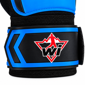 Gants de gardien de but de football blancs, protection des doigts, sangle de poignet réglable, fermeture à boucle, respirants, imperméables, séchage rapide - Product Image 6