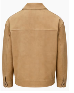 Men s Tan <b>Suede</b> Leather <b>Jacket</b> Regular Fit Single Button Closure Casual Style Autumn Wear Wholesale Men s <b>Suede</b> Leather <b>Jacket</b> - Product Image 2