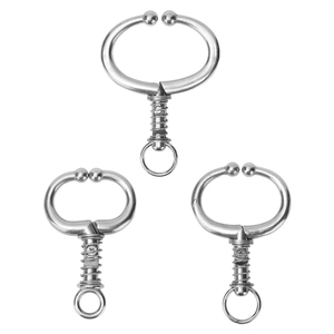 Anillo Nasal para Ganado de Acero Inoxidable, Abrazadera Nasal para Toro/Vaca, Anillo Nasal con Resorte en Forma de W para Accesorios de Cría en Granjas - Product Image 1