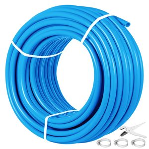 Tuyau PEX bleu sans barrière d'oxygène 80/160 psi, tube PEX de 1 pouce et tuyau flexible PEX de 300 pieds pour la plomberie et les conduites d'eau - Product Image 1
