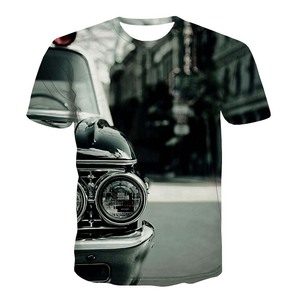 Camiseta Informal de Cuello Redondo para Hombre, Estampado Digital para Campaña Electoral, Color Sólido, Corte Regular, Transpirable, de Secado Rápido, Poliéster/Algodón - Product Image 2