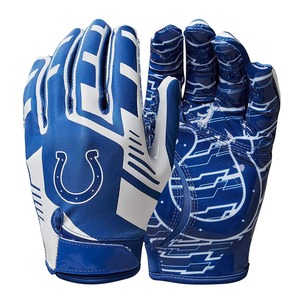 Gants de football américain super adhérents pour receveur, haute adhérence, doigts complets, sangle de poignet réglable, écologiques, vente en gros - Product Image 1