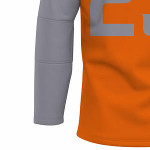 Camiseta de hockey sobre hielo para práctica de patinaje, uniforme deportivo atlético de malla transpirable, camisa de manga larga diseñada para equipos de hockey, cómoda. - Product Image 3