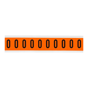 Números y Letras Brady de 1 Pulgada, Duraderos, Negros sobre Naranja, para Etiquetado de Tuberías y Equipos en Exteriores, Aprobados por la APWA - Product Image 3